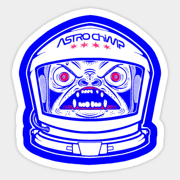 Astro Chimp 2001 A Space Odyssey Sticker by astr0_ch1mp